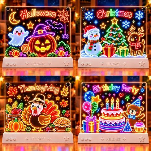 HELLOACE 16-Inch LED Drawing Board for Kids with Magic Wand Remote Control in Kuwait