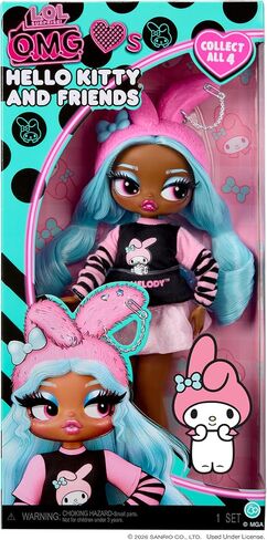 LOL Surprise OMG Loves Hello Kitty and Friends – My Melody – Fashion Doll Inspired by Hello Kitty and Friends Character – Play & Display! in Kuwait
