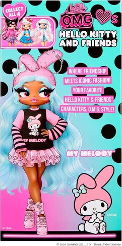 LOL Surprise OMG Loves Hello Kitty and Friends – My Melody – Fashion Doll Inspired by Hello Kitty and Friends Character – Play & Display! in Kuwait