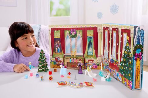 Mattel Disney Frozen Young Anna & Elsa Small Doll Advent Calendar in Kuwait