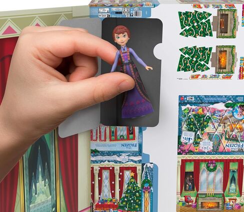 Mattel Disney Frozen Young Anna & Elsa Small Doll Advent Calendar in Kuwait