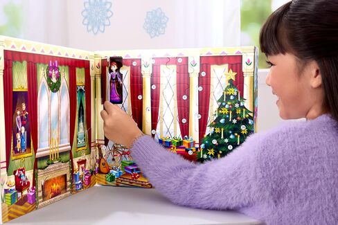 Mattel Disney Frozen Young Anna & Elsa Small Doll Advent Calendar in Kuwait