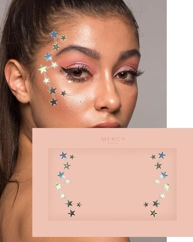 Stars Face Jewel by MERCY LONDON All in One Face Jewels Costume Accessories in Saudi Arabia