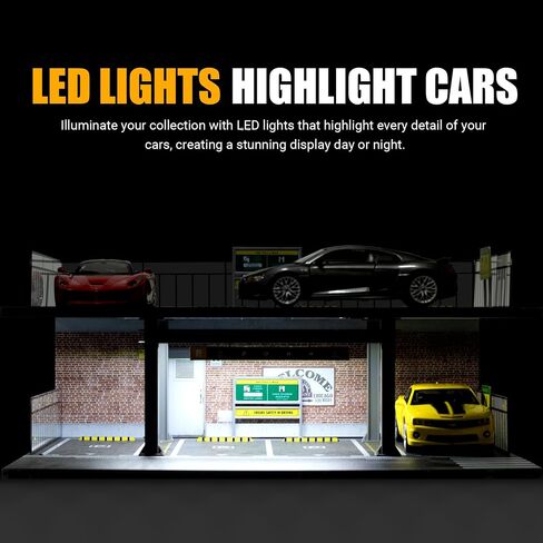 1/24 Scale 2 Layers Cars Display Case for Model Car Display and Storage in Kuwait