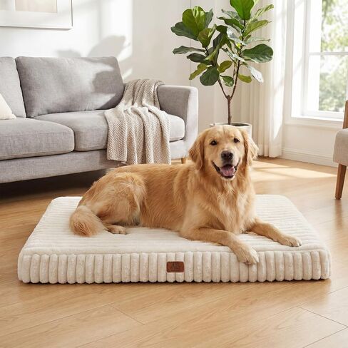 Orthopedic Dog Bed for Large Dog, Waterproof Washable Pet Bed for Crate in Kuwait