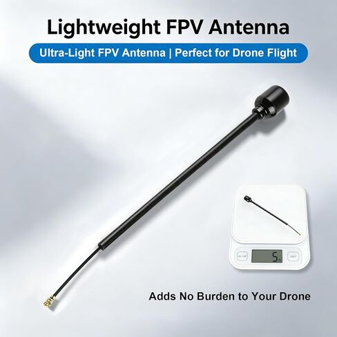 5.8GHz U.FL RHCP FPV Antenna Long Range IPEX RHCP LDS FPV Racing Antenna for Micro Drone Racing Drone Quadcopter Fixed-Wing Models Whoops Multicopter TX/RX in Kuwait
