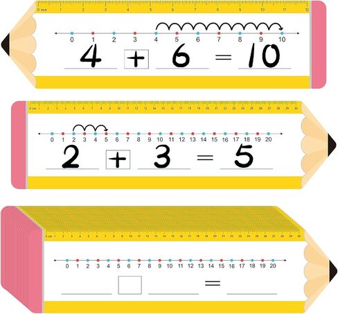 26 Pcs Number Lines for Students Kindergarten Classroom Must Haves Number Line for Classroom Wall First 2nd 1st Grade Must Haves Special Education Dry Erase White Board Numberline Math Manipulatives in Saudi Arabia