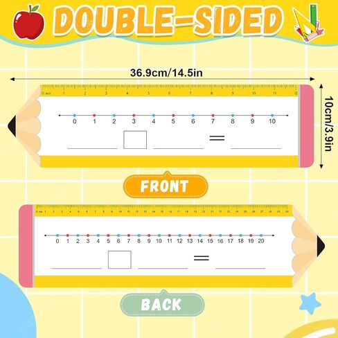 26 Pcs Number Lines for Students Kindergarten Classroom Must Haves Number Line for Classroom Wall First 2nd 1st Grade Must Haves Special Education Dry Erase White Board Numberline Math Manipulatives in Saudi Arabia