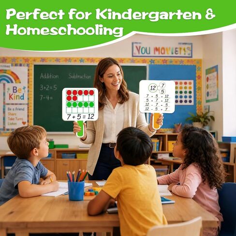 5 Magnetic Ten Frame Set & Math Counters Addition Subtraction Games in Saudi Arabia