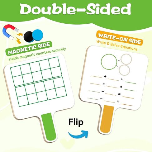 5 Magnetic Ten Frame Set & Math Counters Addition Subtraction Games in Saudi Arabia