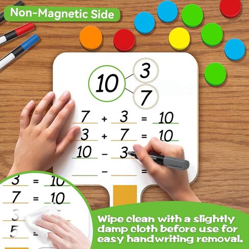 5 Magnetic Ten Frame Set & Math Counters Addition Subtraction Games in Saudi Arabia