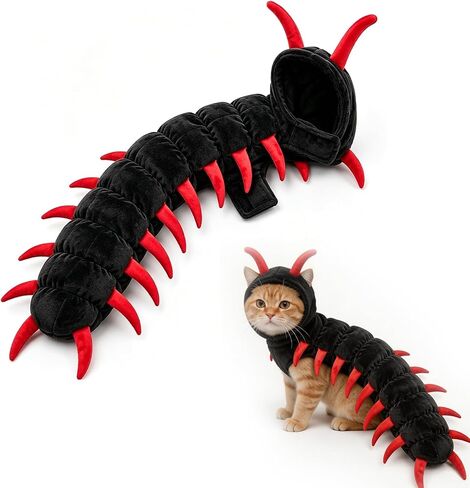 Cat Centipede Costume, Funny Centipede Halloween Outfit, Plush Pet Outfit in Kuwait