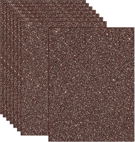 16 Sheets Glitter Foam Sheets Paper 6" x 8" (Black) in Kuwait