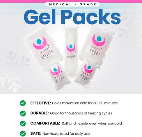 (2-Hour Cooling) Extra Strength Cold Cap, Adjustable Compression, Swappable Gel Packs. Class 1 Medical Device for Migraine, Scalp, Concussion Relief, Chemo. Comfortable Sizes & Machine Washable in Kuwait