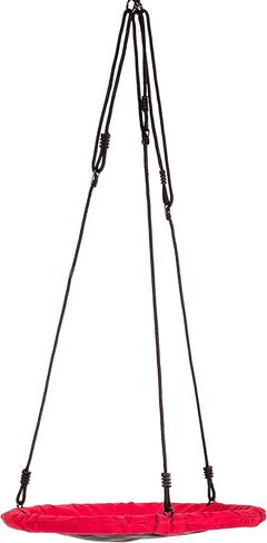 Jack and June 30" Diameter Red Round Swing Supports up to 300 lbs Swing in Kuwait