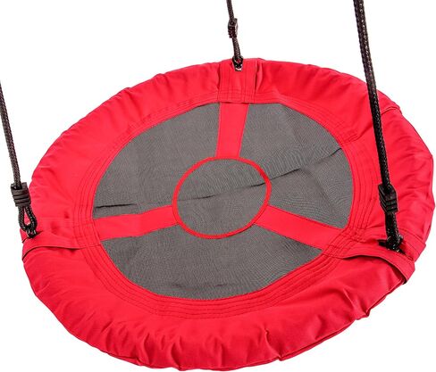 Jack and June 30" Diameter Red Round Swing Supports up to 300 lbs Swing in Kuwait
