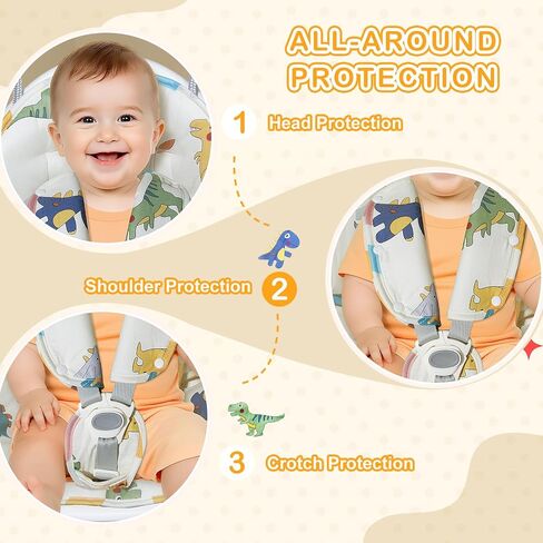 Toddler Swing Cushion - FEISIKE Baby Swing Outdoor Seat Insert Pad Compatible with Coconut Toddler Swing Egg Swing for Toddlers Ages 6-36 Months, Detachable and Washable(Swing Not Included) in Kuwait
