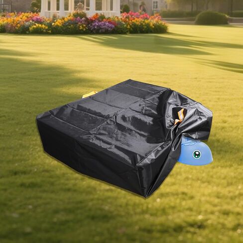 Waterproof Cover for Little Tikes Turtle Sandbox, 420D Oxford Sand Pit Cloth Turtle Sand Box Cover Windproof Outdoor Sandpit Protection for Kids Protect Toys, 38.6x34.7x11.8 inch in Kuwait
