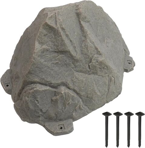 Vented Faux Landscape Rock Cover for Yard Equipment in Kuwait