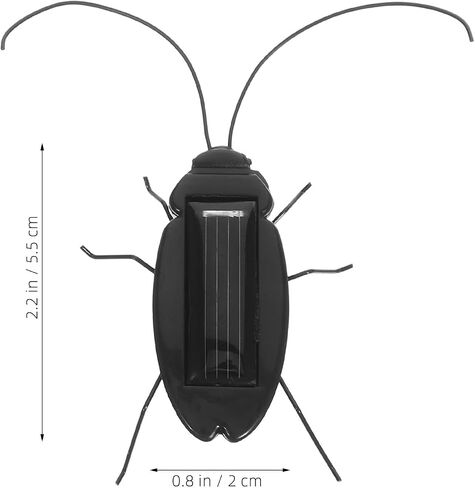 Toyvian Solar Powered Insect Props, 6pcs Lifelike Grasshopper in Kuwait