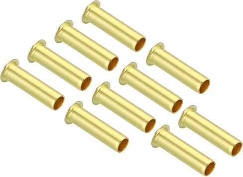 PATIKIL 2.5mm Tube OD Brass Compression Insert, 50 Pack Insert Tube Support Compression Sleeve Fitting Assortment Kit for Air Water Gas Hose in Kuwait