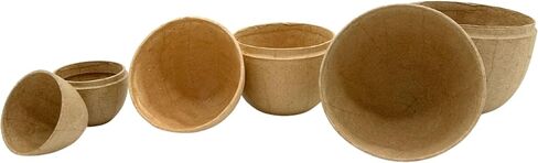 Paper Mache Nesting Easter Eggs, DIY Blank Fillable Paintable Craft Eggs, 3 Sizes (6 Inch, 5 Inch, 3.25 Inch), Easter Craft Supplies in Kuwait