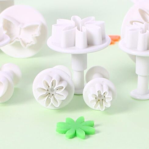 33-Piece Clay and Ceramic Mold Set Spring-Loaded 3D Plunger Cutters PVC Tools for DIY Handicrafts and Artisan Creations, A1 in Kuwait