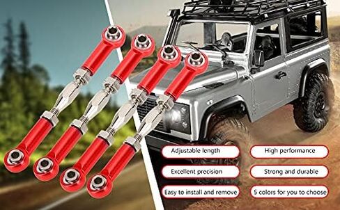RC Turnbuckles, Adjustable Aluminum Alloy Servo Links 6-Piece Set for RC Hobbyists Front Rear Suspension Tuning Off-Road Racing Competition Use in Kuwait
