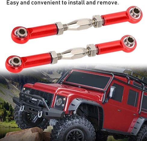 RC Turnbuckles, Adjustable Aluminum Alloy Servo Links 6-Piece Set for RC Hobbyists Front Rear Suspension Tuning Off-Road Racing Competition Use in Kuwait