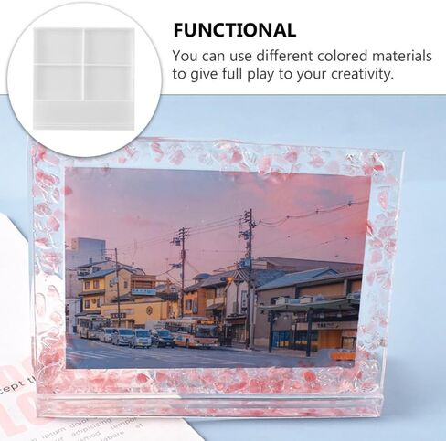 Photo Frame Mold Crystal Epoxy Silicone DIY Craft Making Supply White in Kuwait