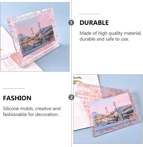 Crystal Epoxy Silicone Picture Frame Mold for DIY Craft Photo Projects in Kuwait