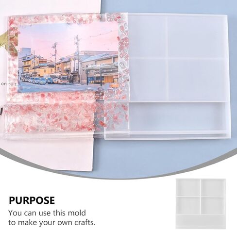 Crystal Epoxy Silicone Picture Frame Mold for DIY Craft Photo Projects in Kuwait