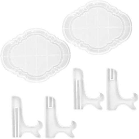 2 Sets European Oval Picture Frame Silicone Molds in Kuwait