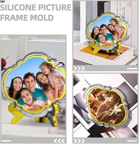 2 Sets European Oval Picture Frame Silicone Molds in Kuwait