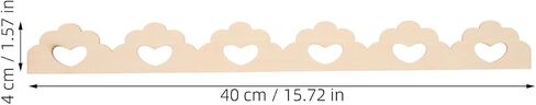 12pcs Wood Scallop Edging Trim 15.75 Inch Cabinet Frame Molding in Kuwait