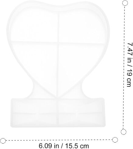 BESPORTBLE Heart Shaped Picture Frame Mold Silicone Epoxy Casting Tool in Kuwait