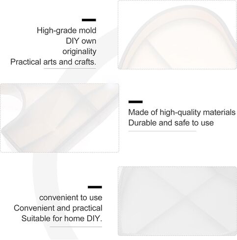 BESPORTBLE Heart Shaped Picture Frame Mold Silicone Epoxy Casting Tool in Kuwait