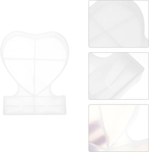 BESPORTBLE Heart Shaped Picture Frame Mold Silicone Epoxy Casting Tool in Kuwait