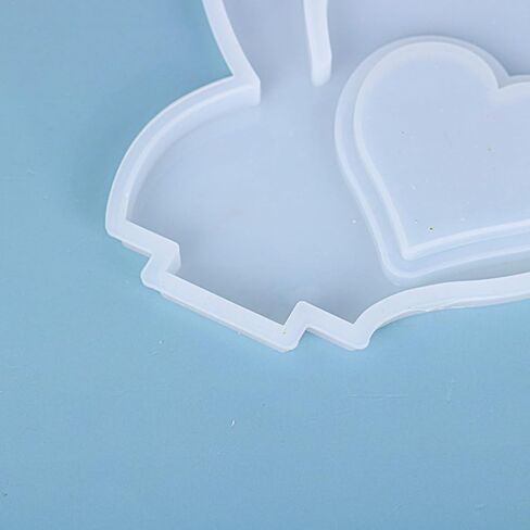 WOONEKY Heart-Shaped Photo Frame Silicone Mold for Epoxy Resin Crafting in Saudi Arabia