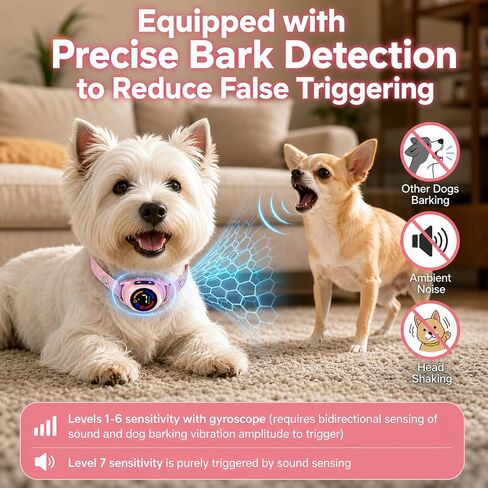 Bark Collar for 5-30 lbs Dogs, No Bark Collar for Small Dogs in Kuwait