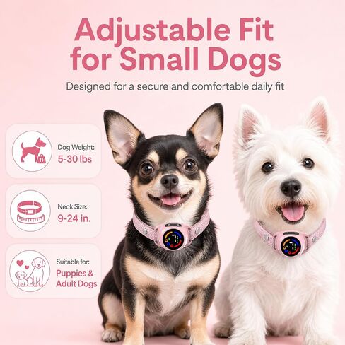 Bark Collar for 5-30 lbs Dogs, No Bark Collar for Small Dogs in Kuwait