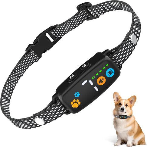 No Shock Bark Collar for Small, Medium & Large Dogs, 7 Sensitivities in Kuwait