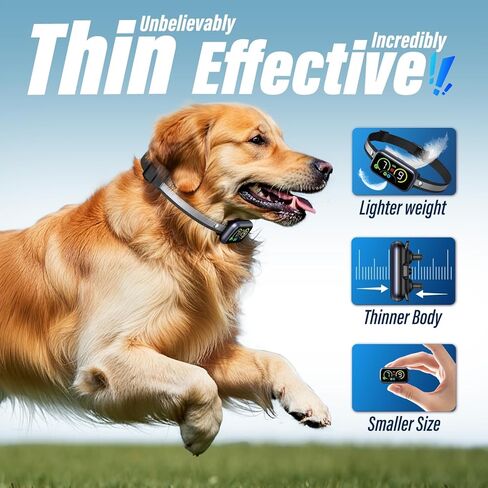 Dog Bark Collar, Instant Bark Solution, Smart Anti Barking Device with 4 Correction Modes, Fast-Acting Barking Collar for for Large Medium Small Dogs 5-150lbs, Ideal for Home & Outdoor in Saudi Arabia