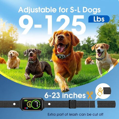 Dog Bark Collar, Smart Anti Barking Device for Dogs with Fast Bark Recognition, Beep & Vibration Barking Collar | Help Turn Barking Chaos into Quiet Comfort for Small Medium Large Dogs in Saudi Arabia