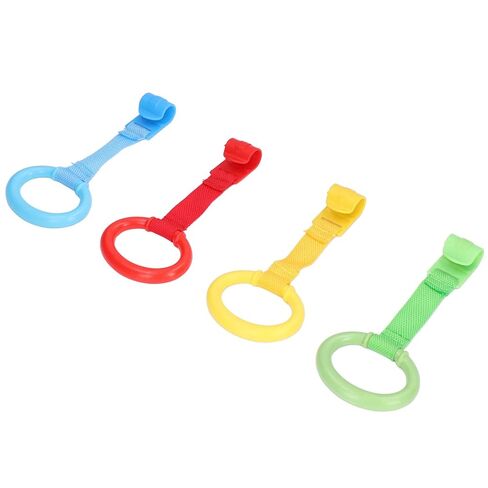 Luocute Baby Pull Up Rings, 4 Pcs, Plastic, Ergonomic Design in Kuwait