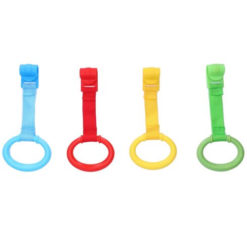 Luocute Baby Pull Up Rings, 4 Pcs, Plastic, Ergonomic Design in Kuwait