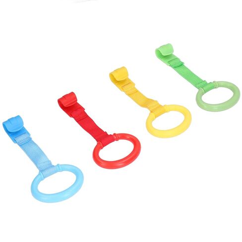 Luocute Baby Pull Up Rings, 4 Pcs, Plastic, Ergonomic Design in Kuwait