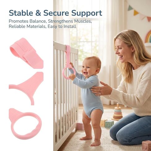 6pcs Toddler Standing Aid Pull Rings for Playpen and Crib in Kuwait