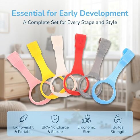 6pcs Toddler Standing Aid Pull Rings for Playpen and Crib in Kuwait