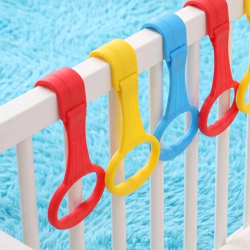 UKCOCO 6pcs Baby Pull Up Ring, Baby Handles for Play Pen Standing Up in Kuwait